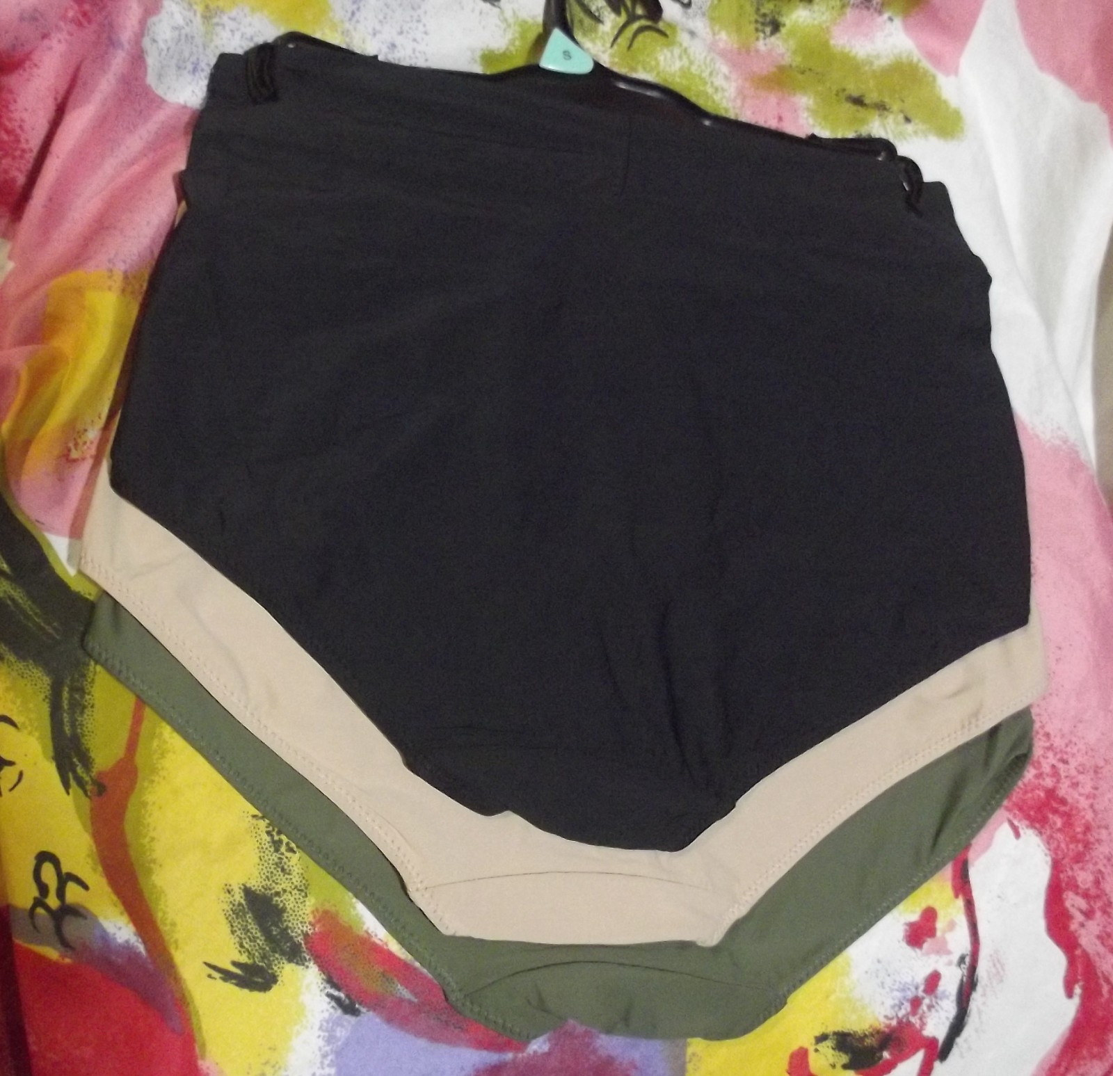 3 NEW PRIMA VALENTINA 871375 GN/BG/BK MICROFIBER GOODBBYE TUMMY BRIEF PANTIES XL