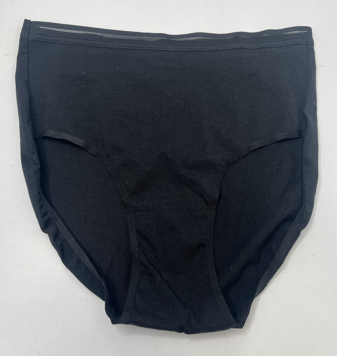 Auden LOT/2 Panties Womens XS Black Blue High Waisted Brief Stretch Jersey