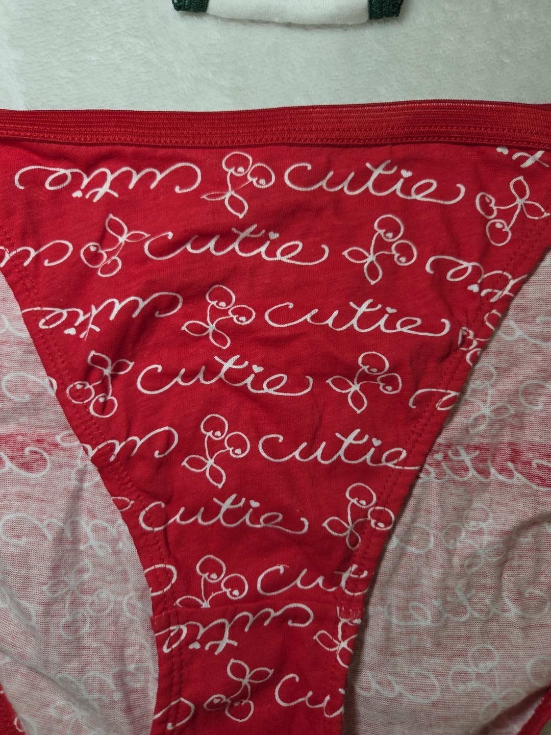 2 Vtg NWT Y2K Panties Cotton String Bikini Cherries Turtle 8 No Boundaries NEW