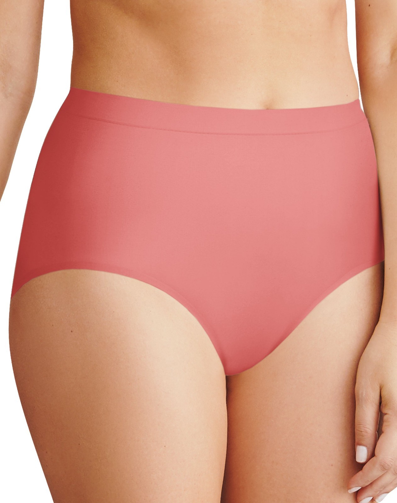 BALI COMFORT REVOLUTION® Easylite Seamless Brief Size L/7 Mauve Lot of 3 NWT