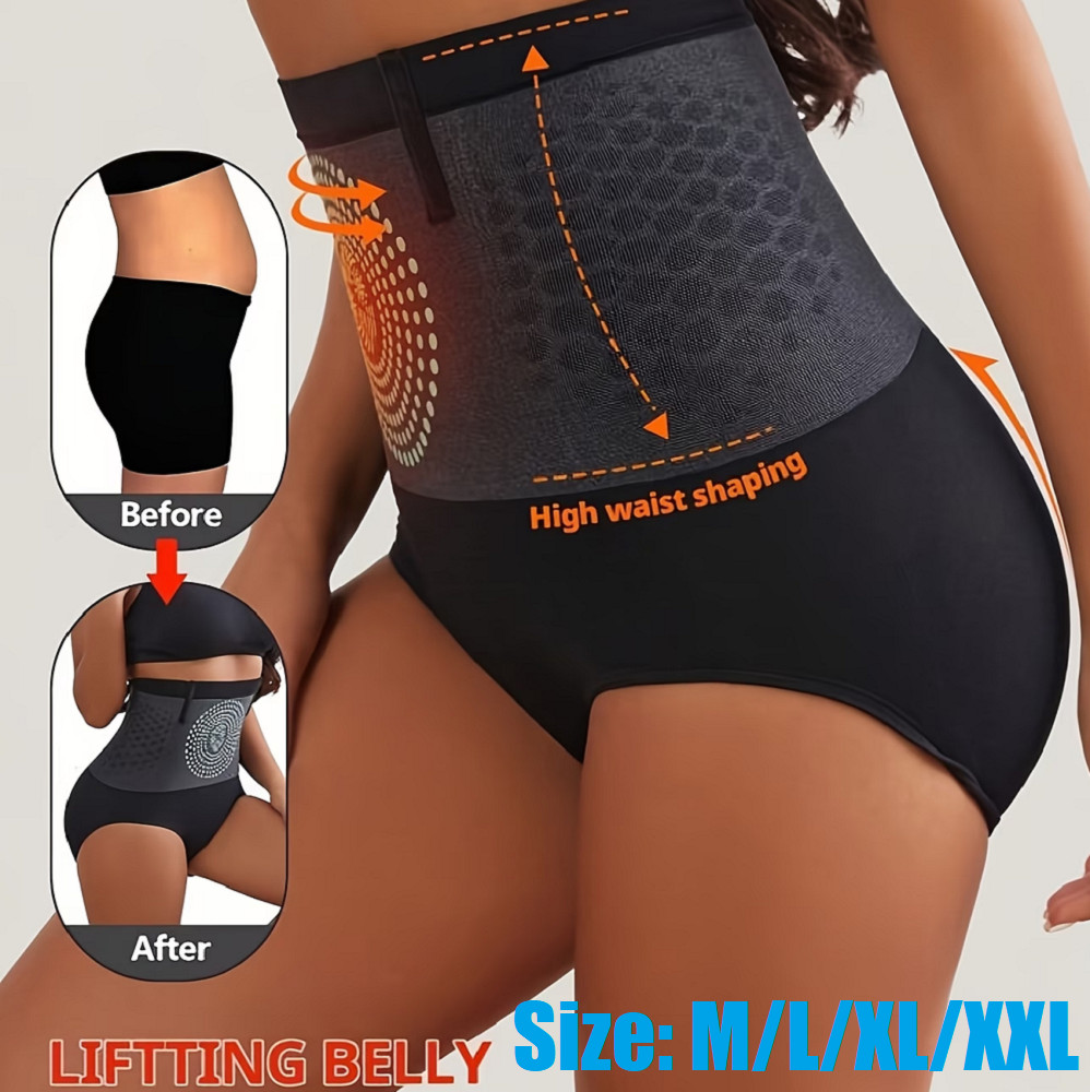 Women High-Waisted Tummy Control Shapewear Panties Slimming Waist Support M-XXL