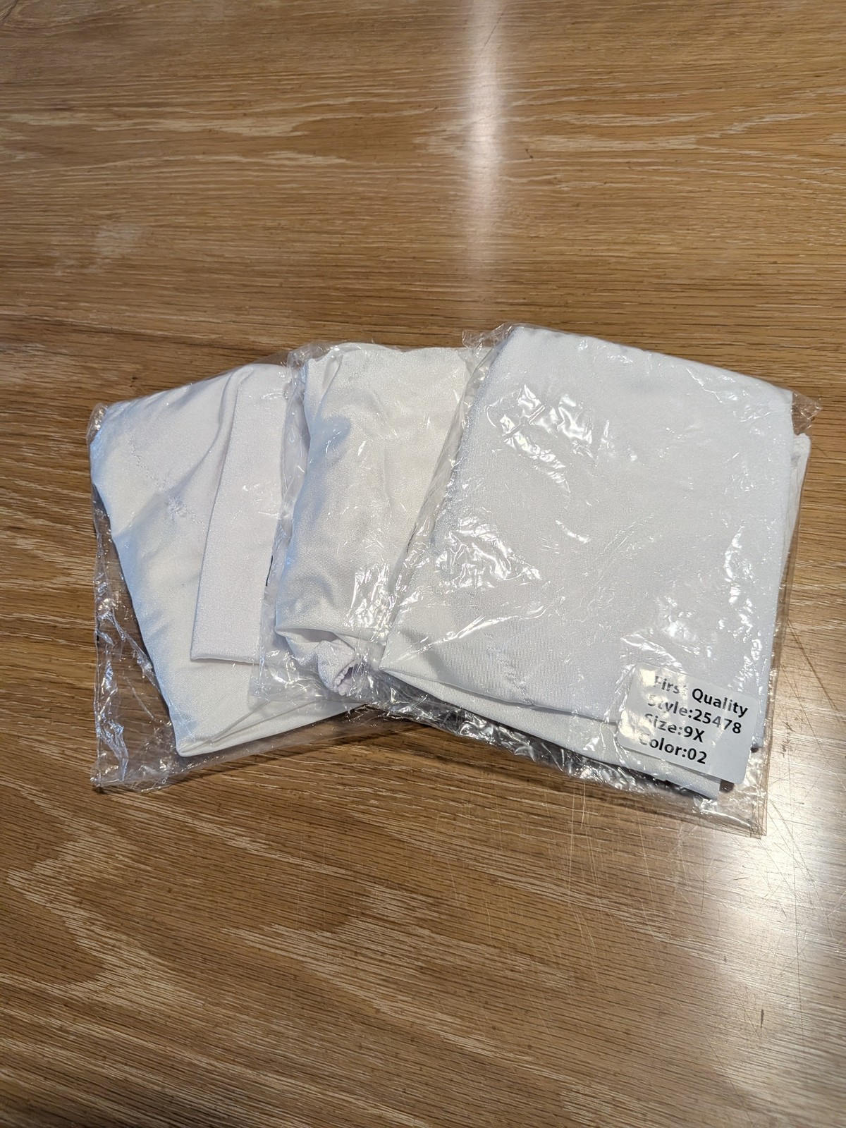 Women’s White Plus Size Briefs 9X Nylon Spandex Full Coverage Panties Lot of 3