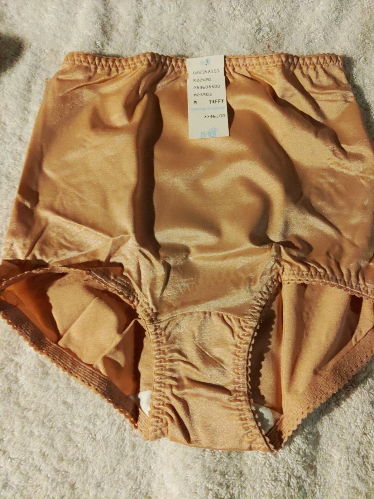 2 Pair-Bali “Something Else” Brief Panties Sz 6, 85% Antron III Nylon 15% Lycra