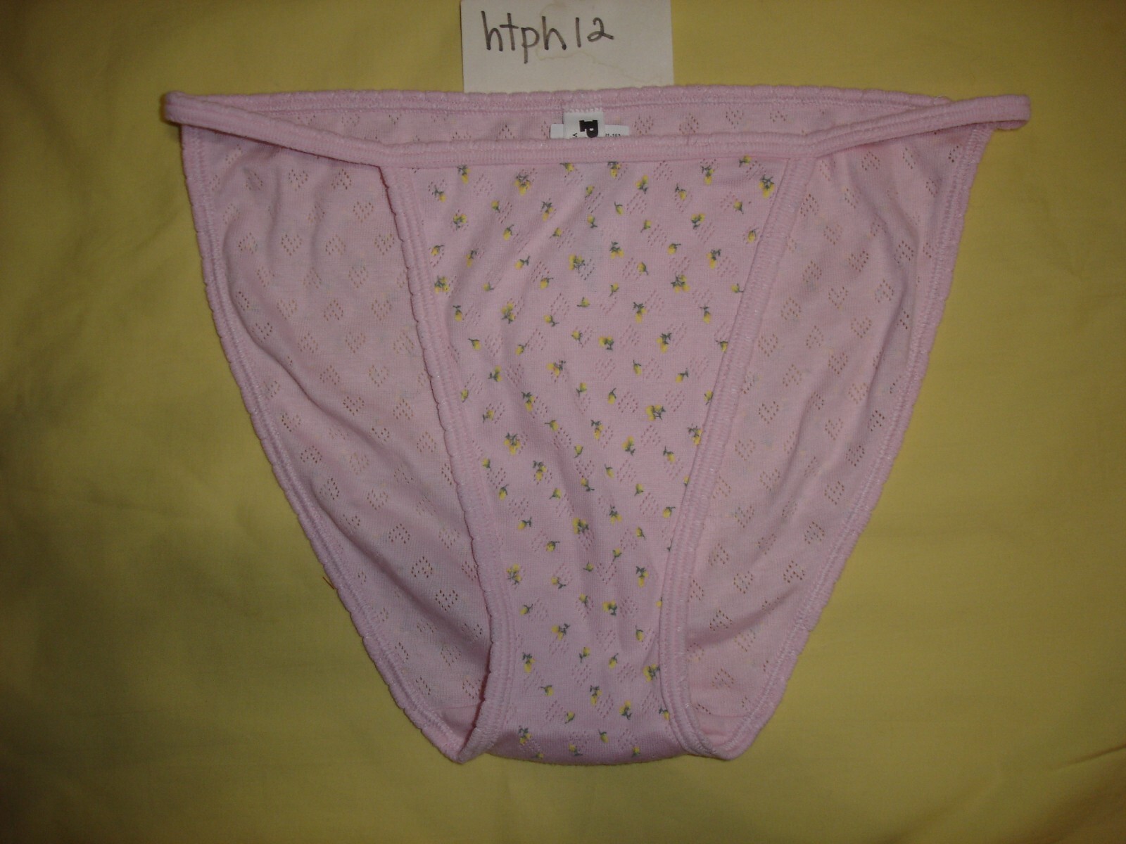 NWT New Victoria’s Secret Pink Soft Cotton Cute Flower String Bikini M Panties