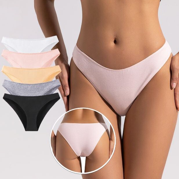 5 Pack Lot Sexy Womens Cotton Panties Briefs Underwear Ladies Lingeries Soft