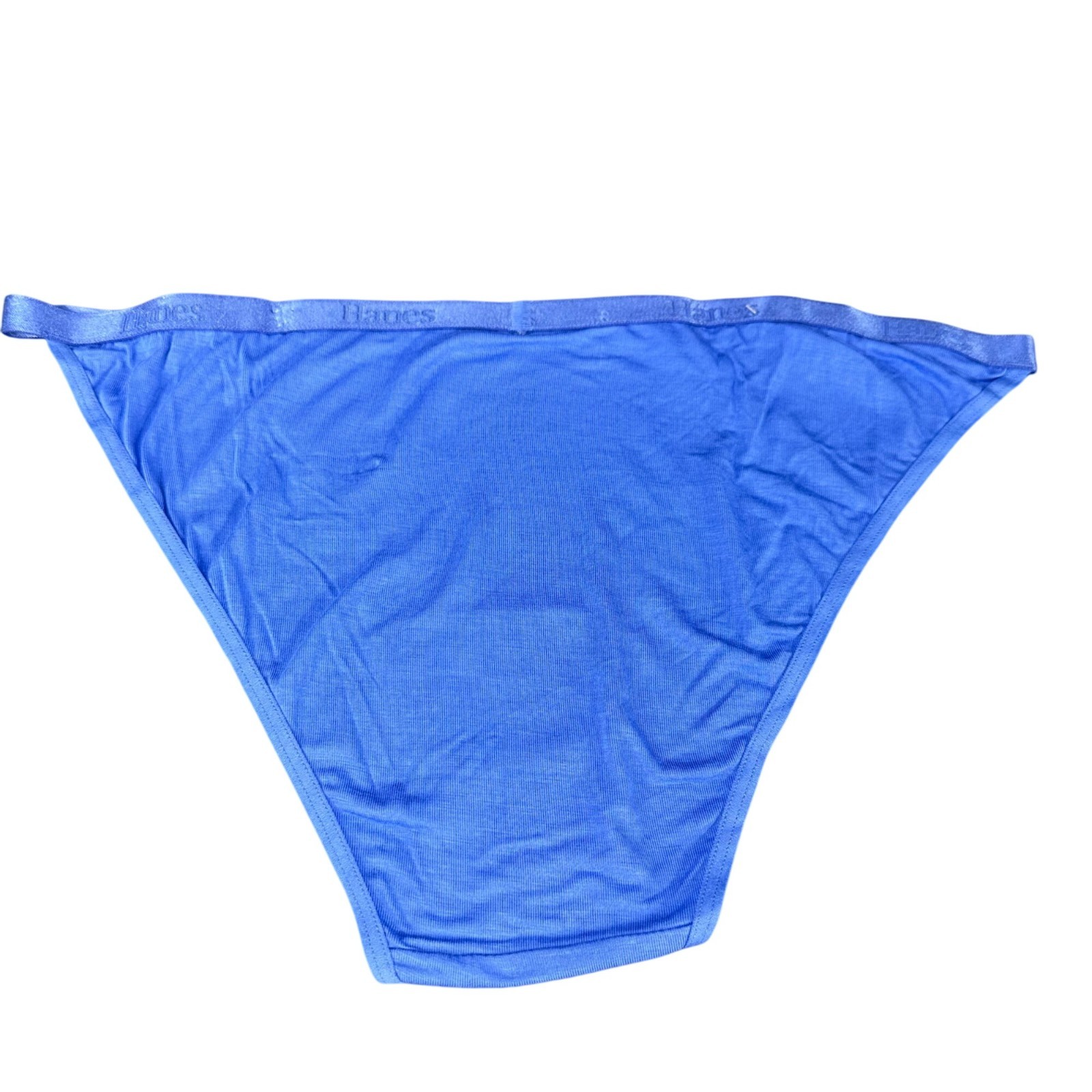 Hanes Originals Womens Size XL Panty Bikini String Supersoft String Blue NWOT