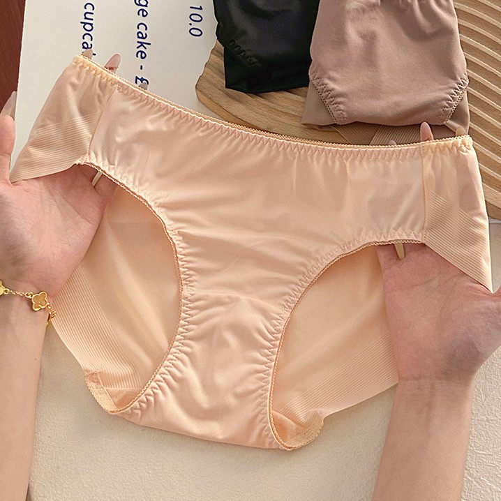3Pack Lot Sexy Womens Sheer Satin Panties Brief Ladies Underwear Lingerie Bikini