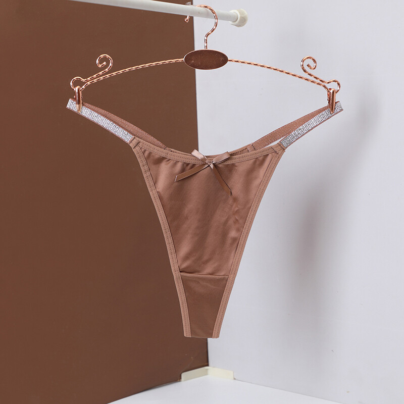 6 Pack Lot Sexy Womens String Bikinis Satin Panties Brief Thong Ladies Underwear