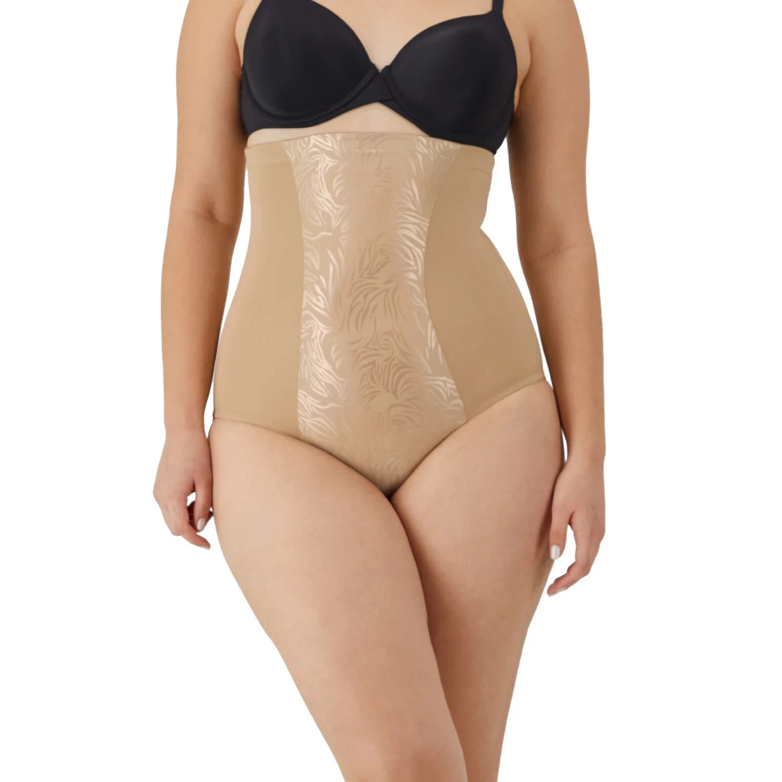 Maidenform F83061 Ultra Firm High Waist Shaping Brief Shapewear Sz XL Beige NWT