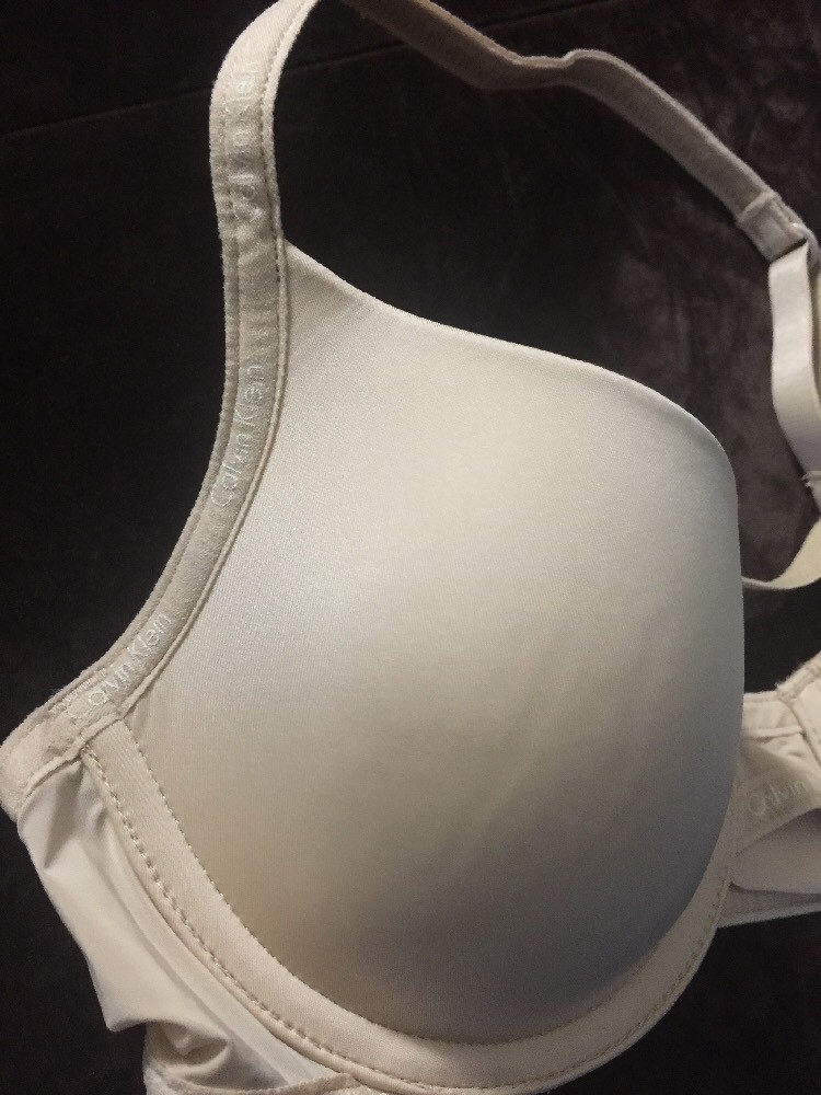 NWT Calvin Klein Womens DEMI UNDERWIRE SAND DUNE BEIGE Sz 34A $38