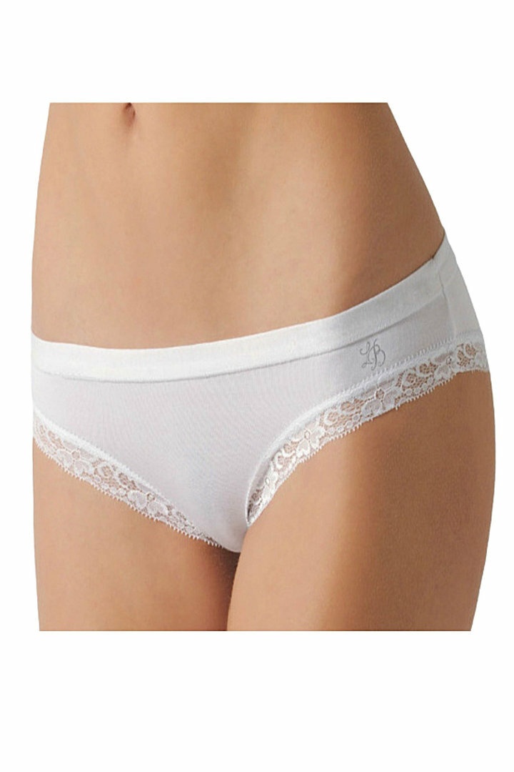 Laura Biagiotti Women’s Stretch Cotton No Elastic Lace Low Side Briefs