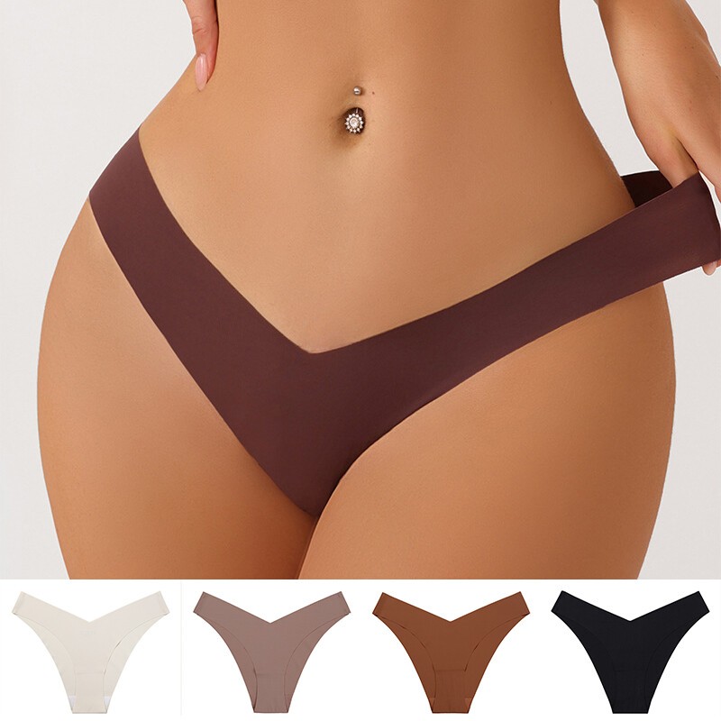 Women Sexy Panties Solid Seamless Low Waist Briefs Sports Underpants Underwear /