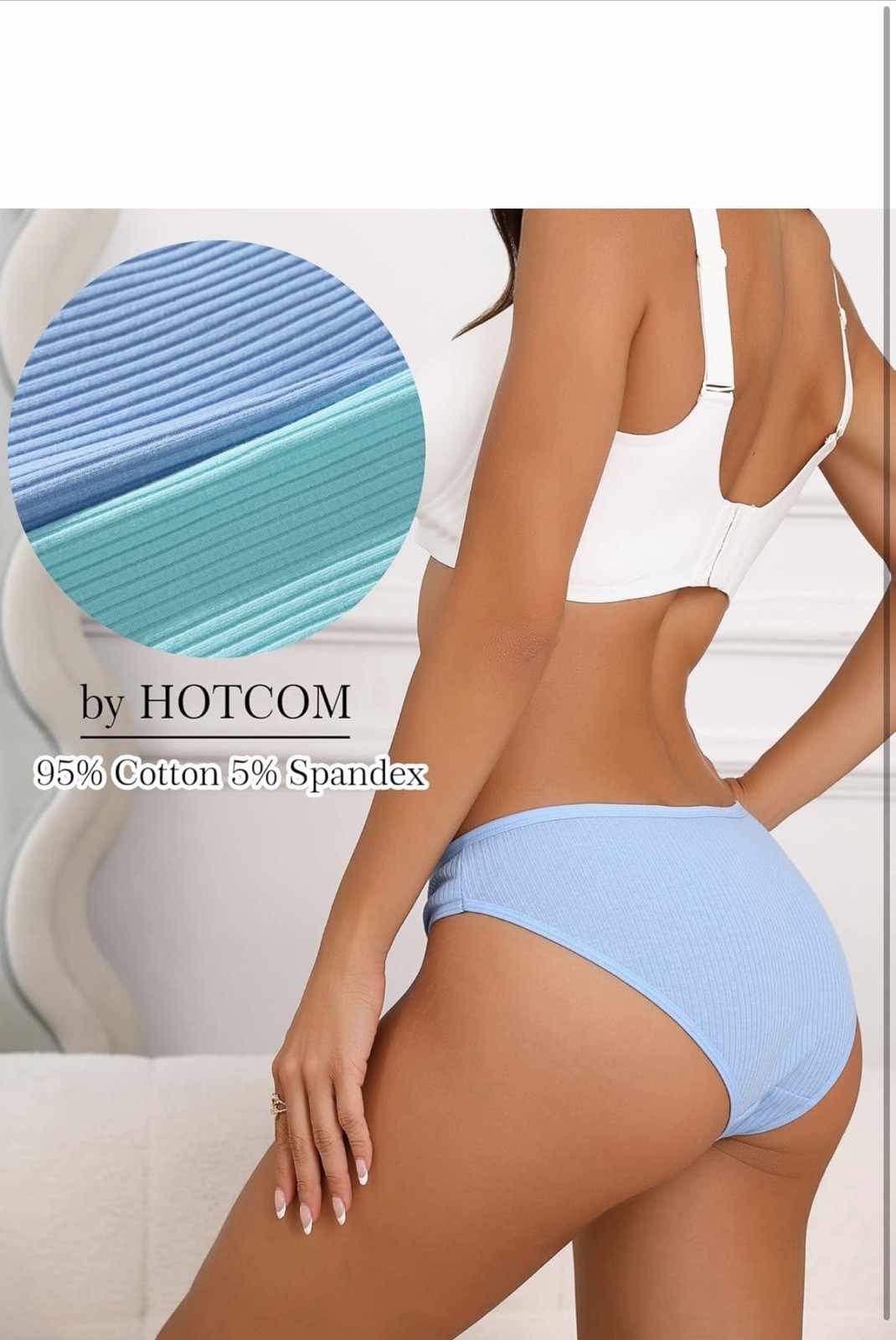 Brown Multicolor Knit Bikini Panties Stretch Women’s Regular Size M 12 pack