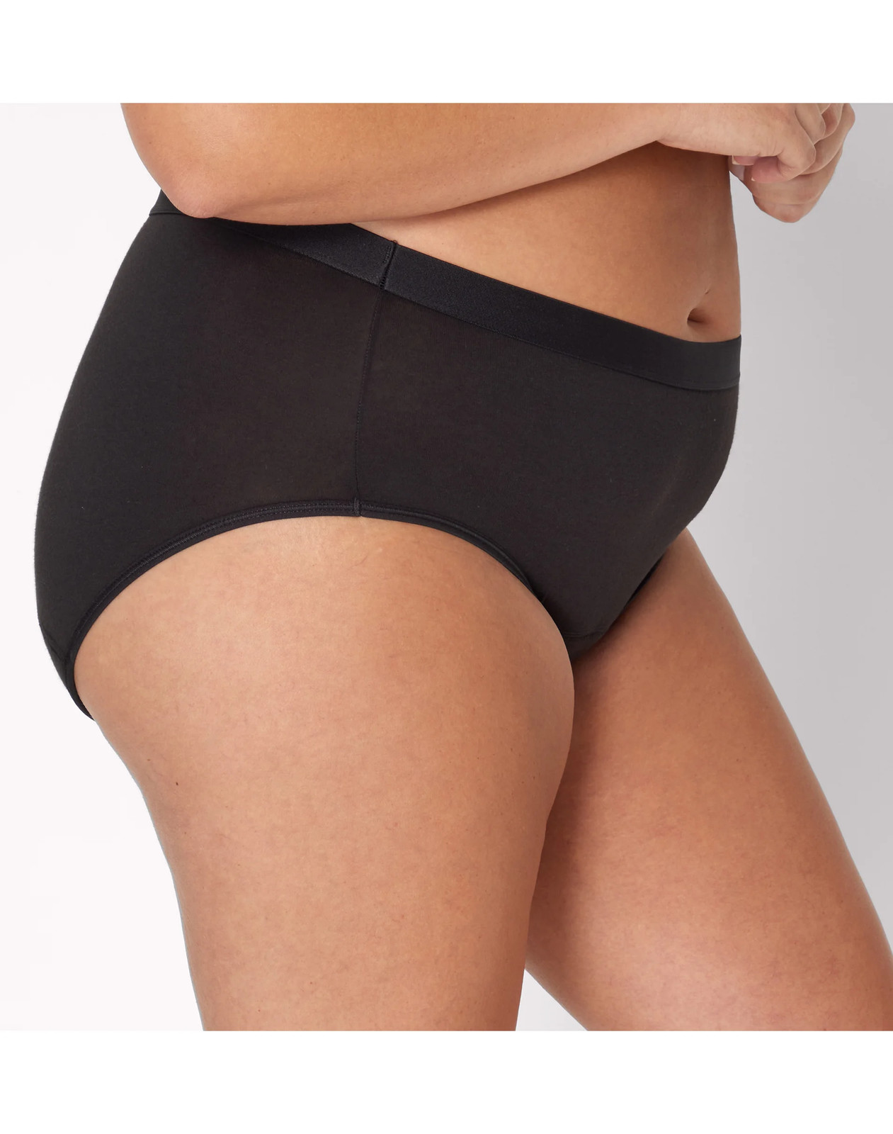 Hanes Just My Size Comfort, Period. Brief Underwear, Super Leaks, 2-Pack (PLUS