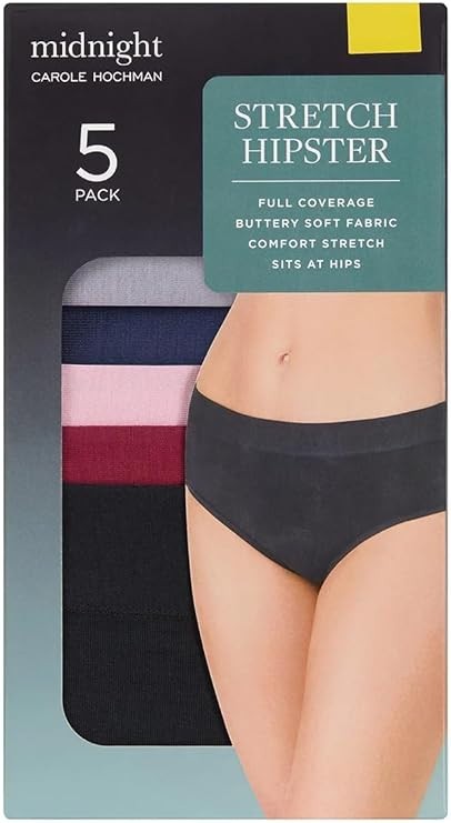 Carole Hochman Womens Midnight Stretch Hipster 4 or 5-Pack