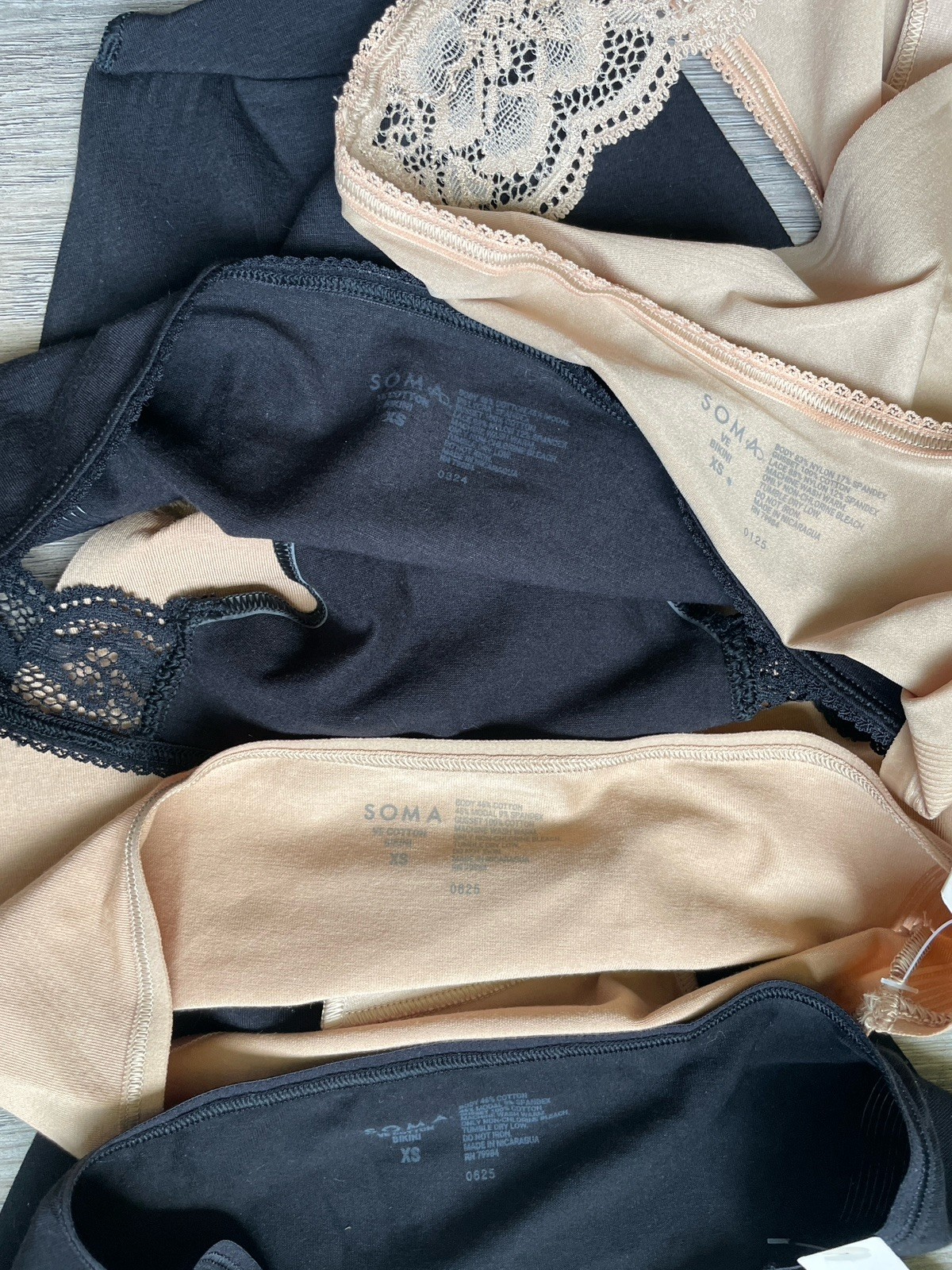$130 Soma Panty Lot ~7 Pairs ~X-Small~ Vanishing Edge Bikini~ No-show~NWT❤️
