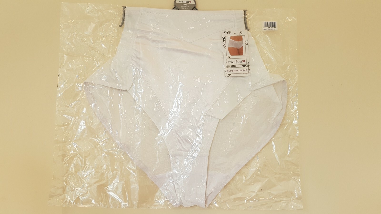 Marlon White Extra Firm Control Support Maxi Briefs Polyamide Cotton Size XL 3XL