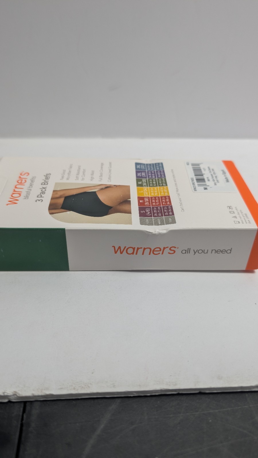 Warner’s Blissful Benefits Microfiber Briefs 3-Pack, Women’s Size M (8/10), NIB