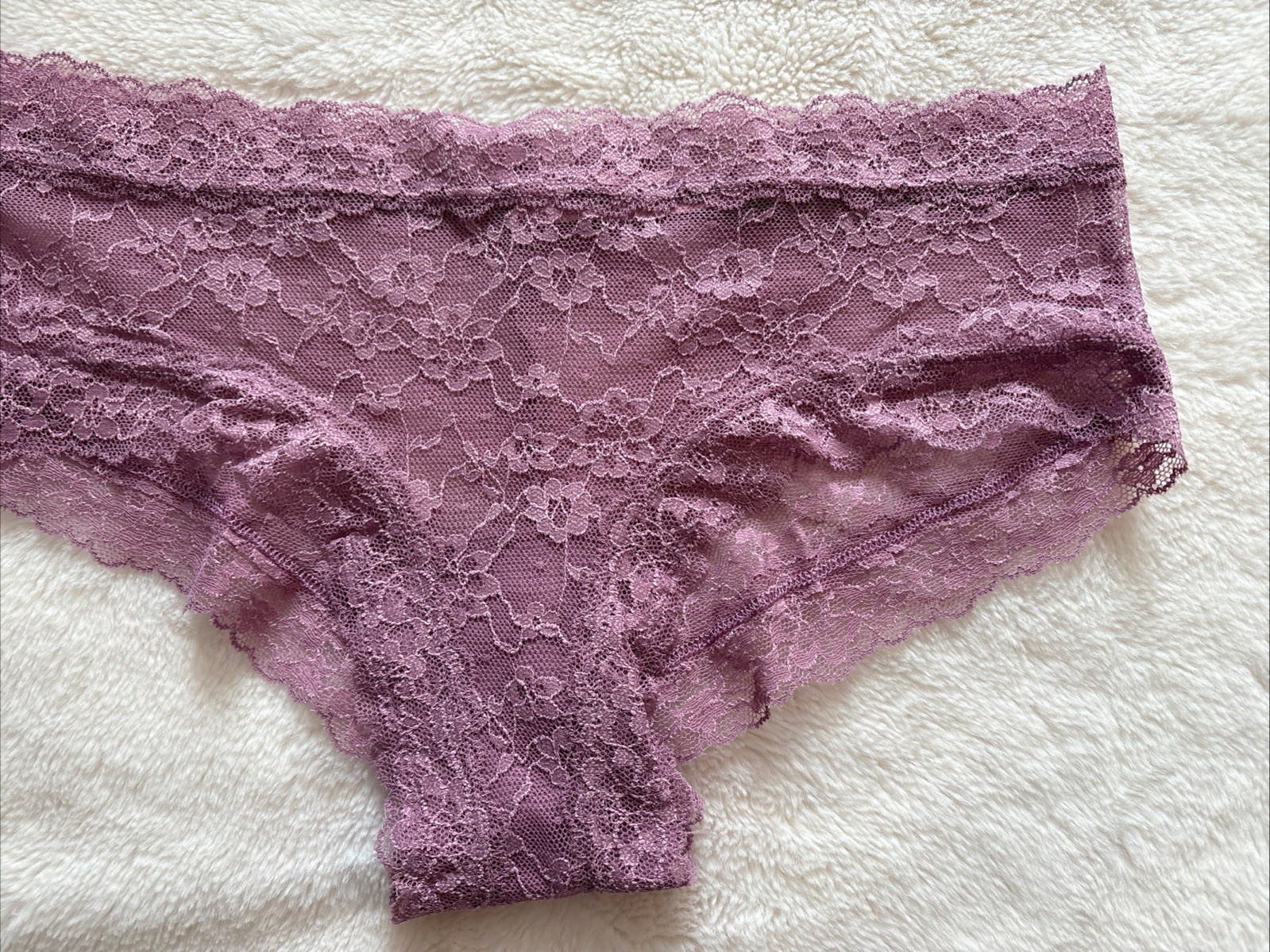 Victoria’s Secret Panties Cheeky Panty The Lacie Lilac Purple Posey Lace Medium