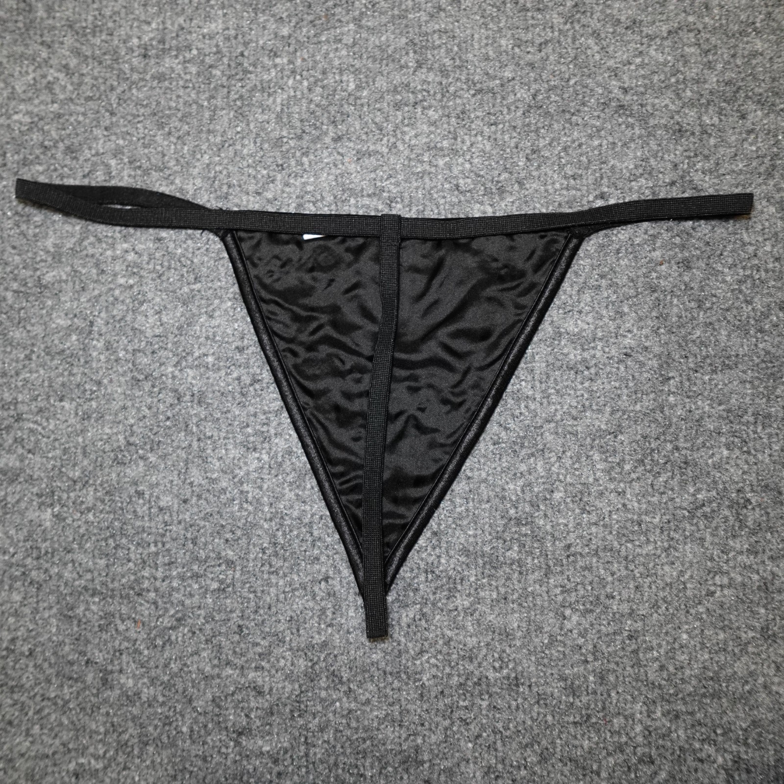 Black Sexy Gothic Thong G-String with Lace Detail Plus 2XL