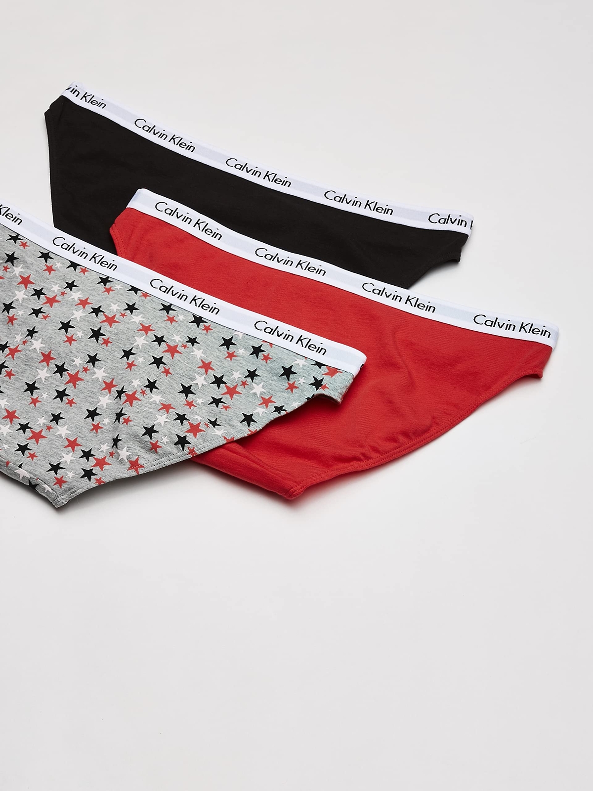 Calvin Klein 294057 Carousel Logo Cotton Stretch Bikini Panties, Size X-Small