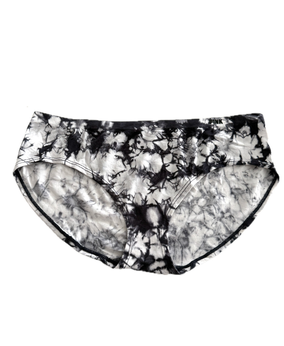 Victoria’s Secret PINK Seamless Hipster Panty Black/White Tie Dye