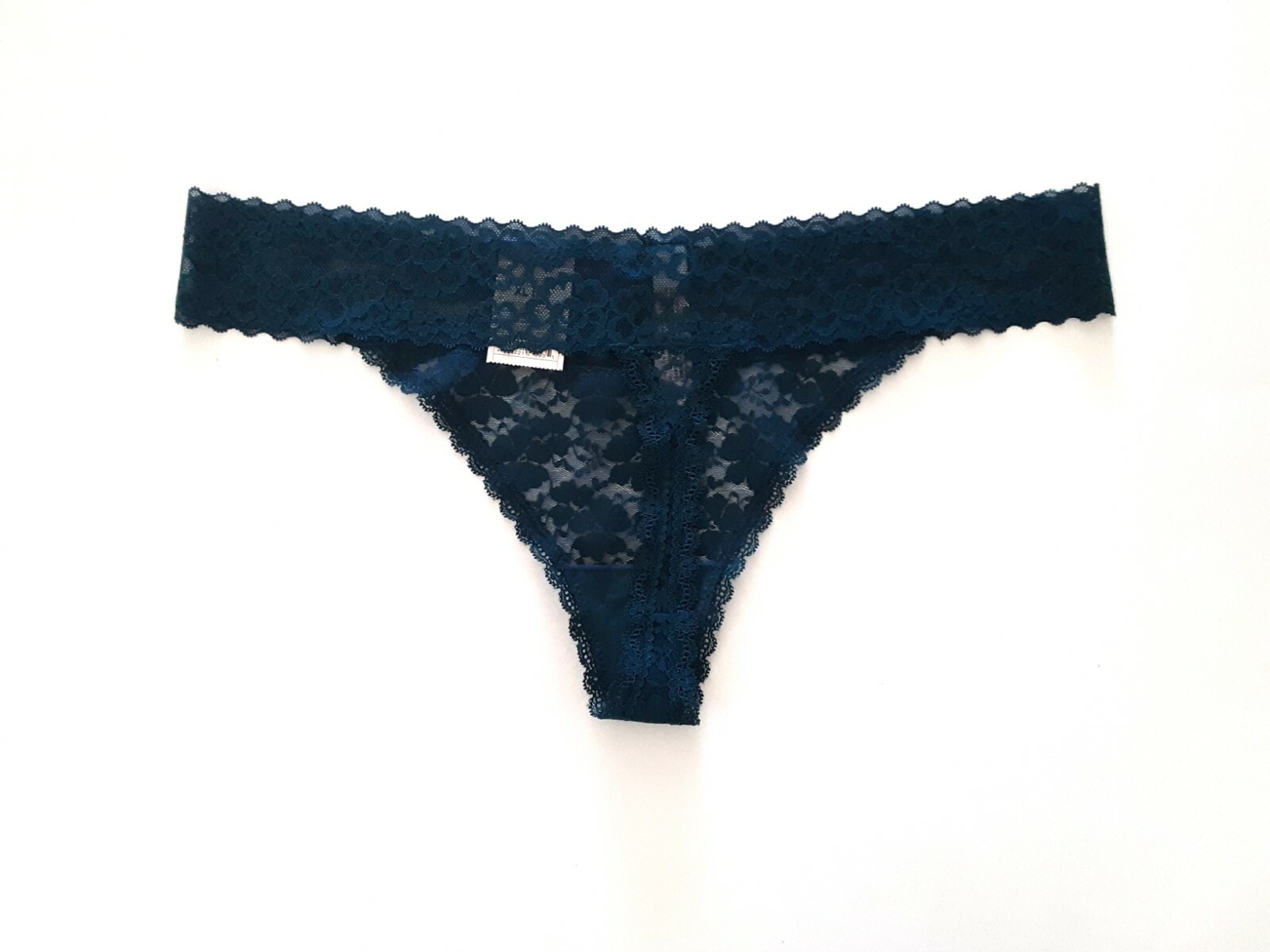 Auden Women’s All Over Floral Lace Thong Size XL (16) English Teal