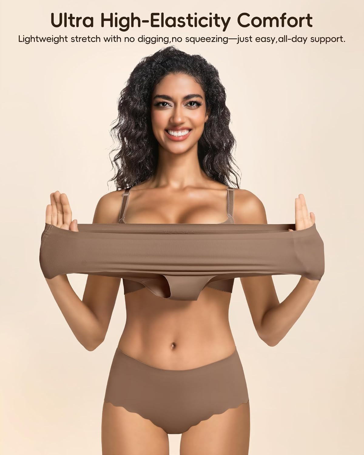 Seamless Underwear for Women No Show No Panty Line Womens Panties High Waisted