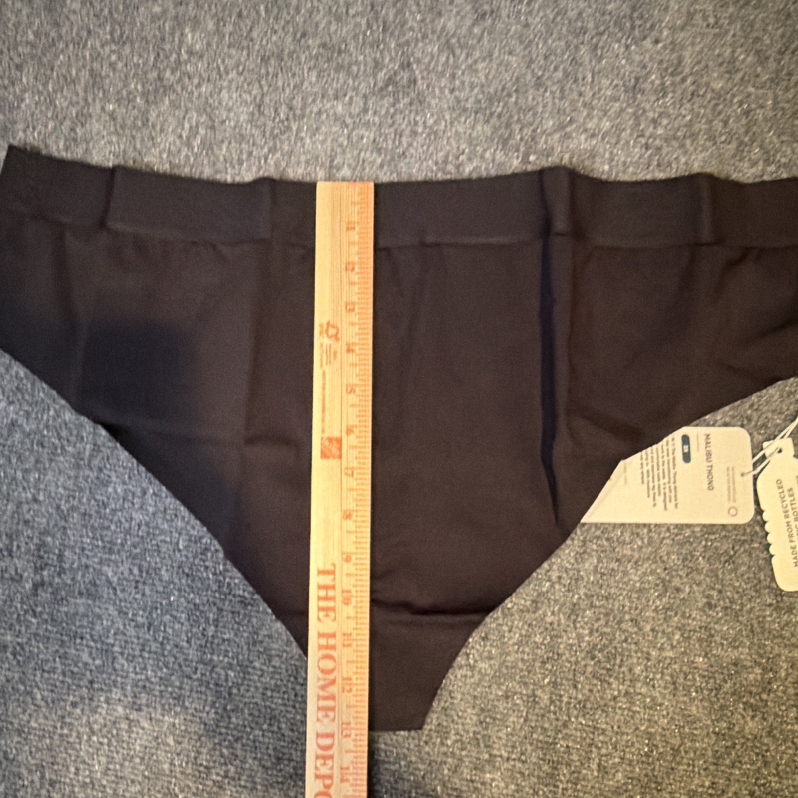 Phoenix Activewear Malibu Thong Black 3X Panty New with Tags Swim Gym