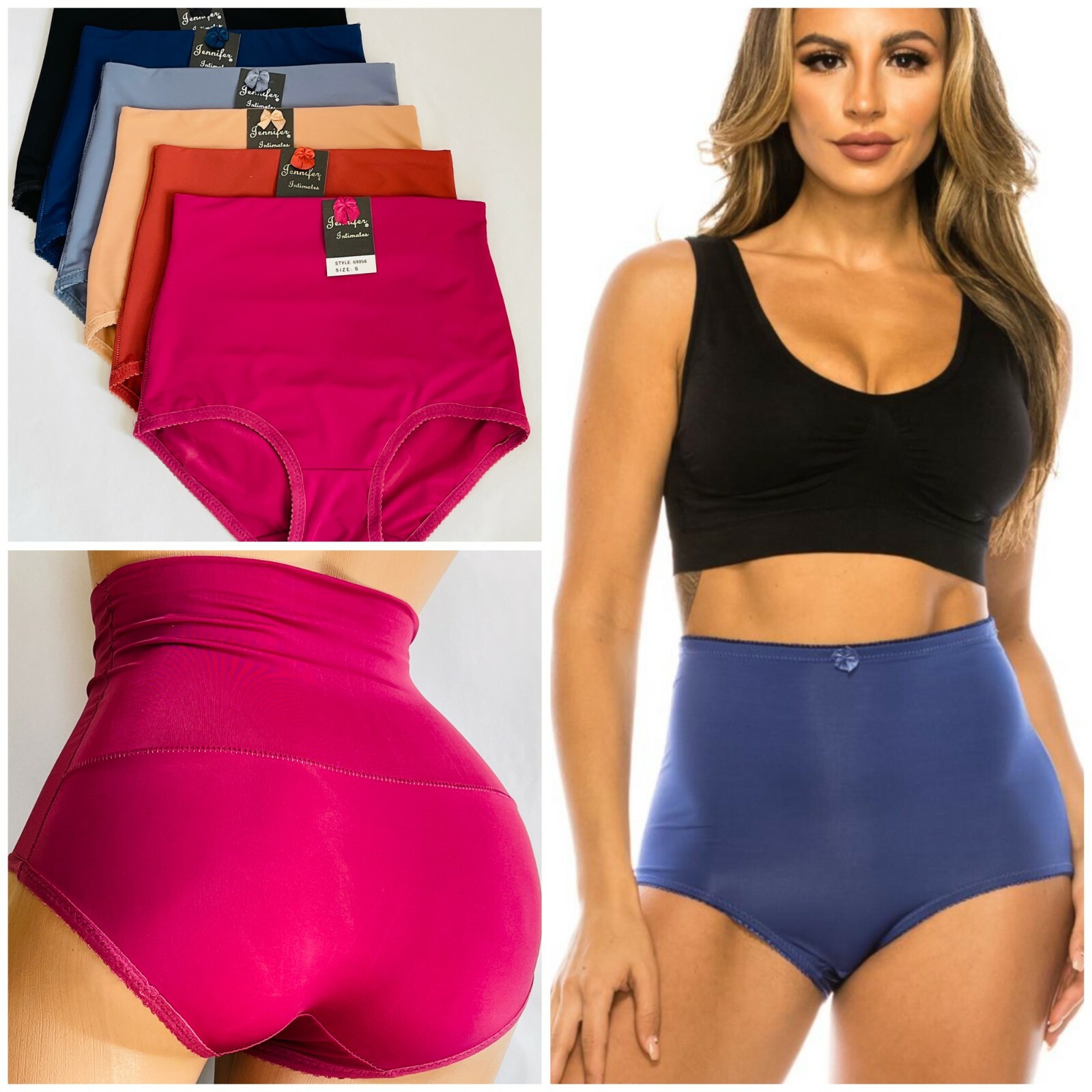 4 Pack Women’s High Waist EXTRA FIRM Tummy Control Full Coverage Smooth Brief 56