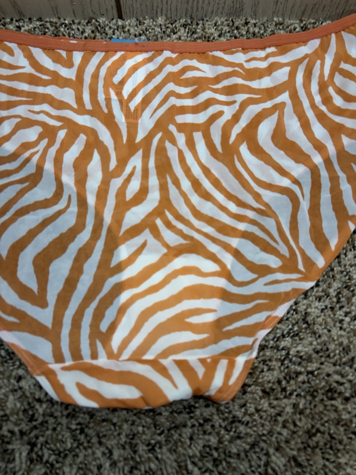 Auden Orange Brief Panty. Size: XXL.