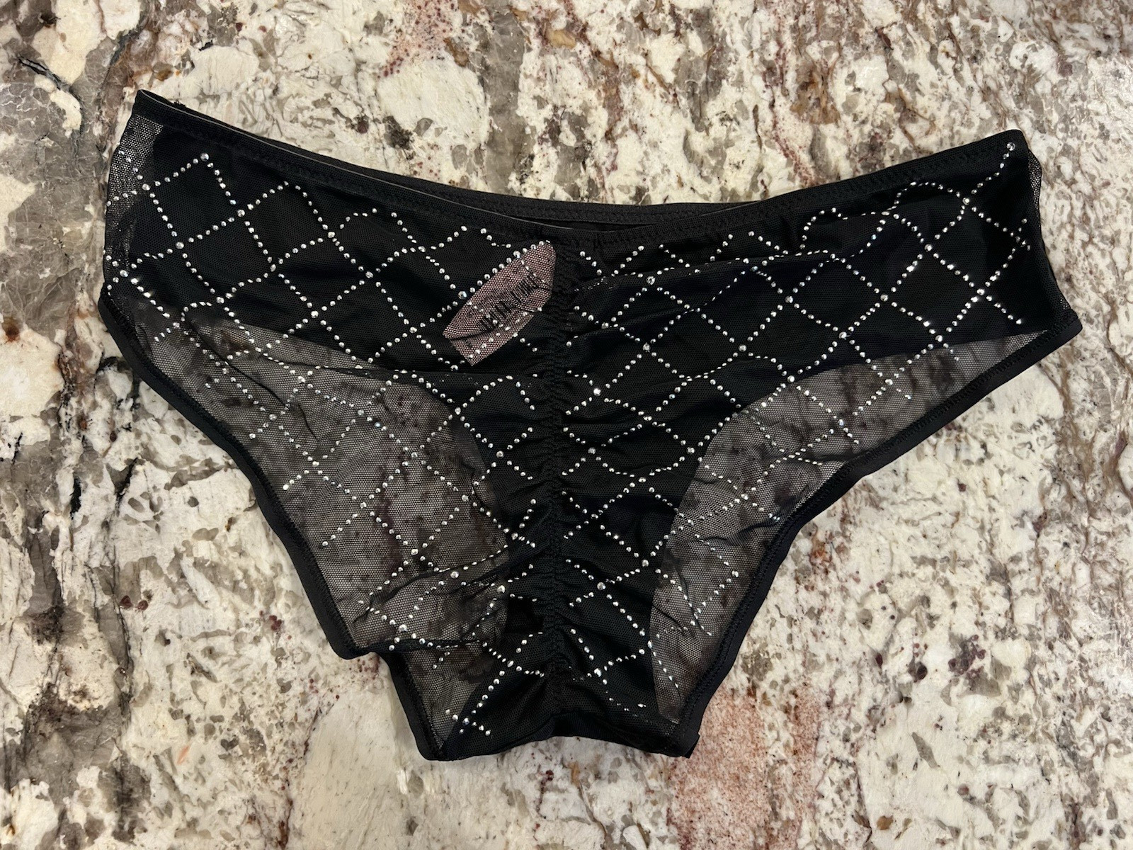 True Vintage Victoria’s Secret Scrunch Mesh Butt Low Rise Hiphugger Panty MED