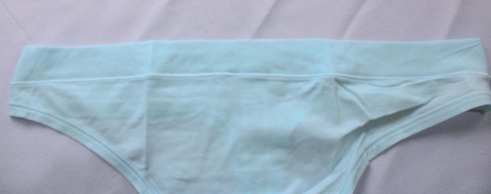 Tommy John Women’s Solid Stretch Lightweight Basic Thong Blue Elixir Large NWT