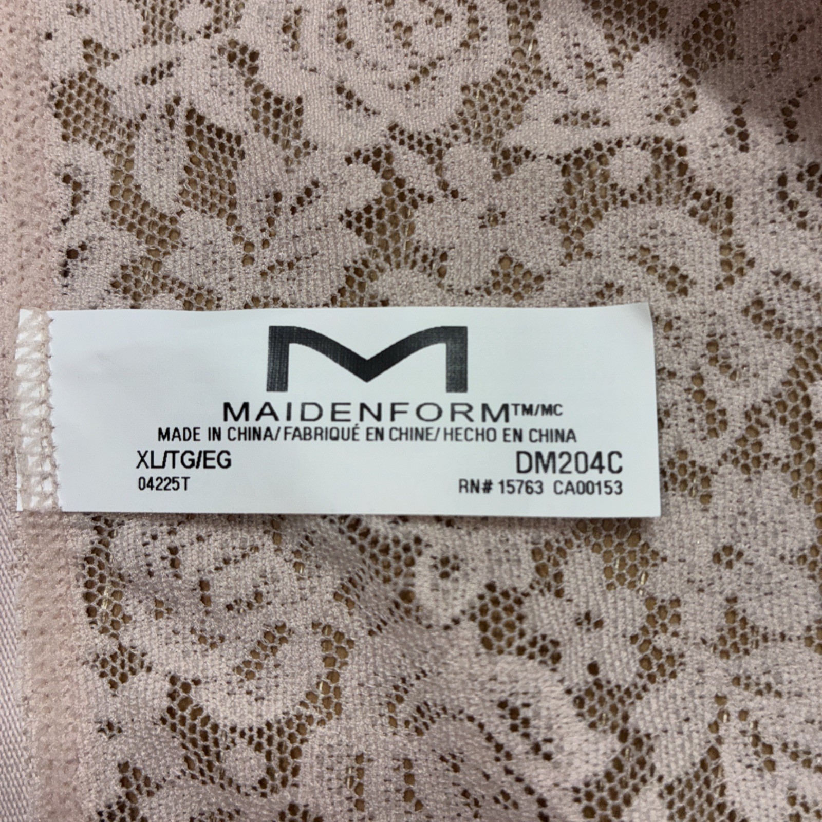 Maidenform Lace Brief 2 Pack Women’s Stretch Pure Comfort Panties Size 8 XL