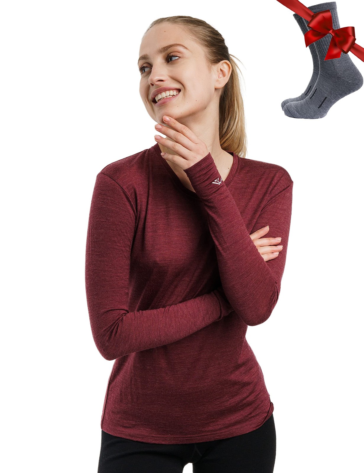 Merino Wool Base Layer Women – 100% Merino Wool Heavyweight, Midweight, Lite …