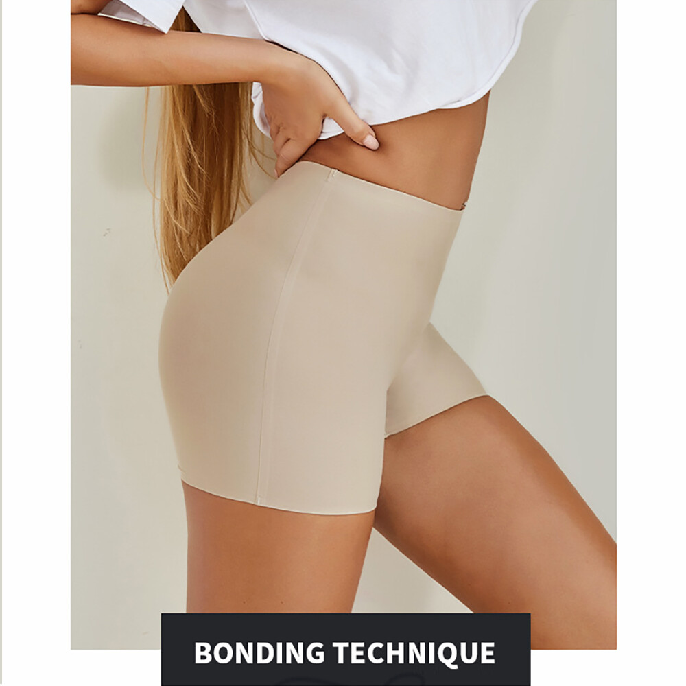 Seamless Shorts for Women Panties Slim Shaper Underwear Ice Silk Boxer Briefs