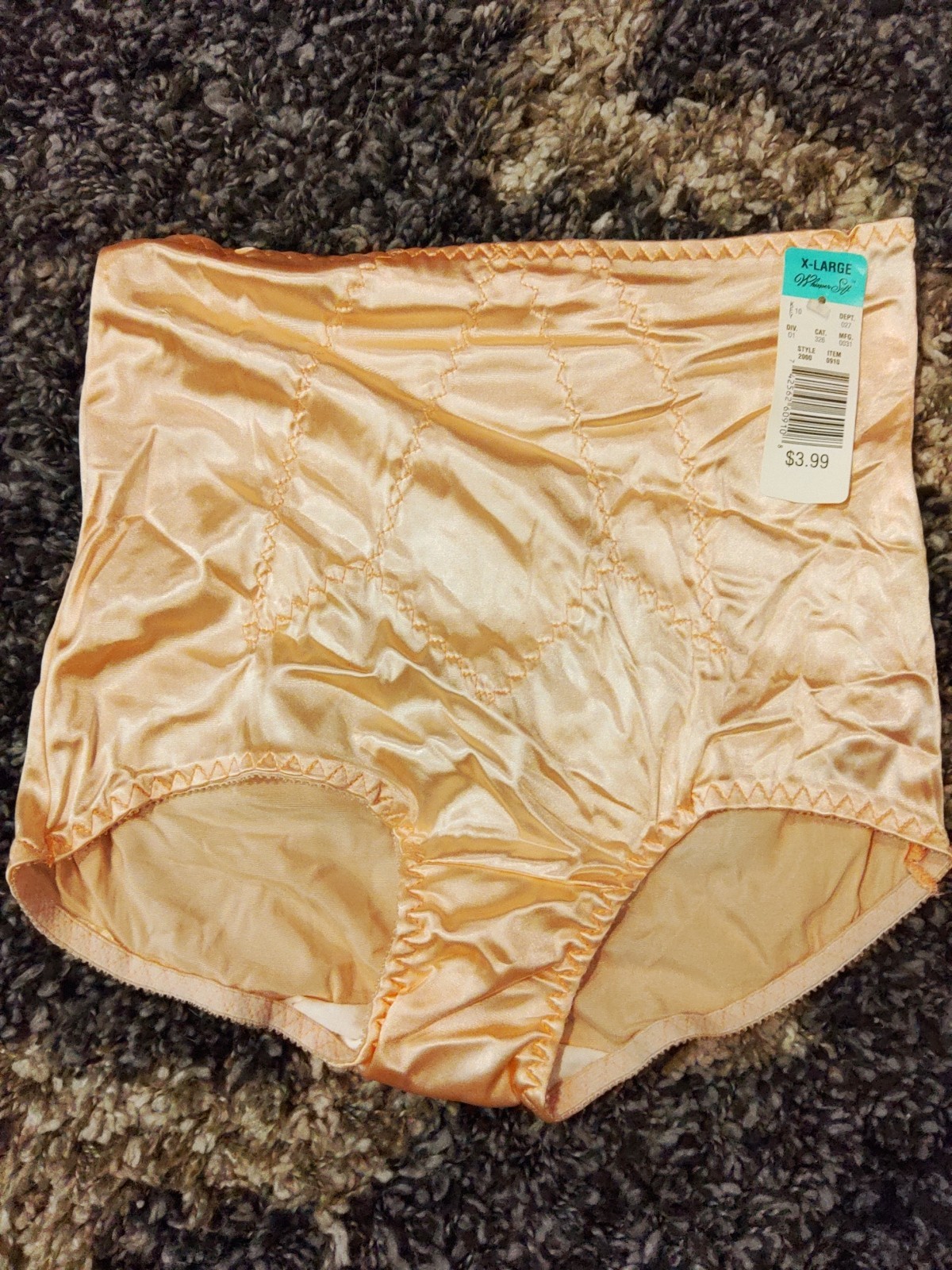 Vintage Whisper Soft Brief Panties Satin Shiny Full Coverage Women’s Sz 8