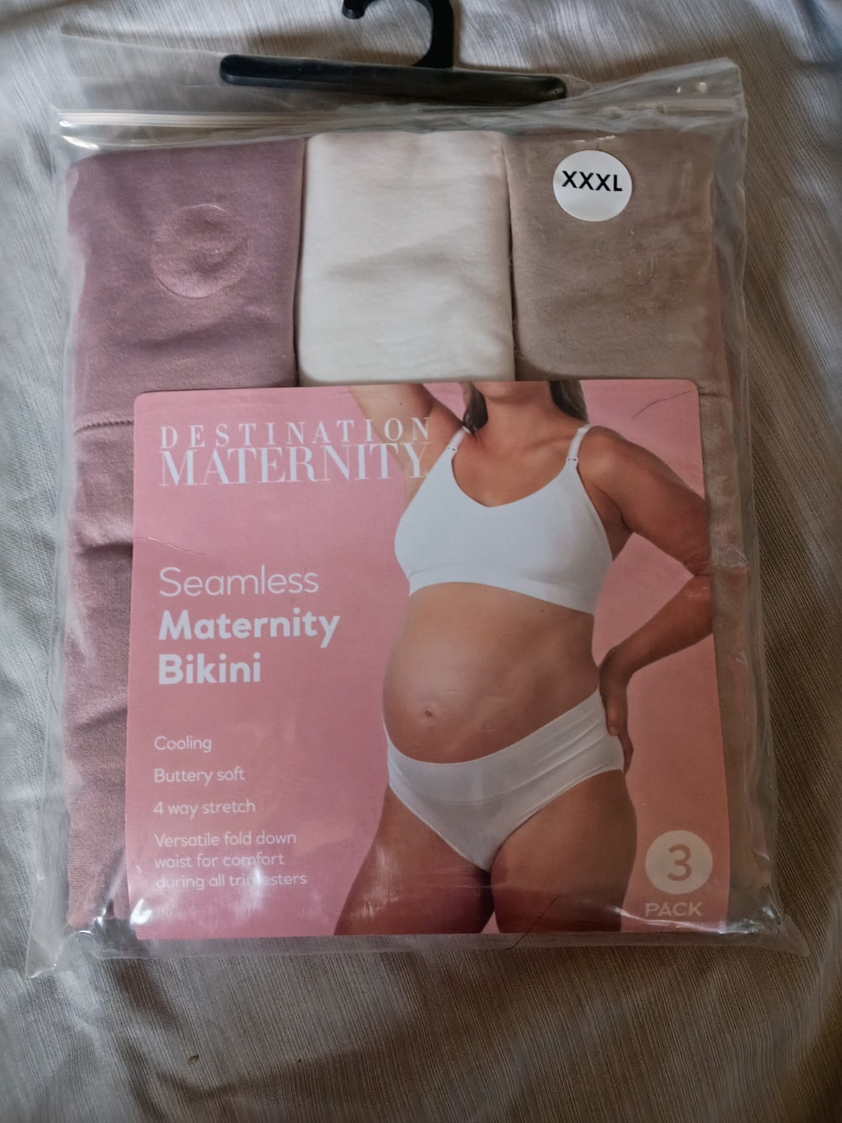 Destination Maternity Size XXXL Seamless Maternity Foldover Bikini Briefs