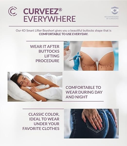 Curveez Shaper Up Glutes Butt lifter Panty Shaper PowerNet Hot colombiana Up