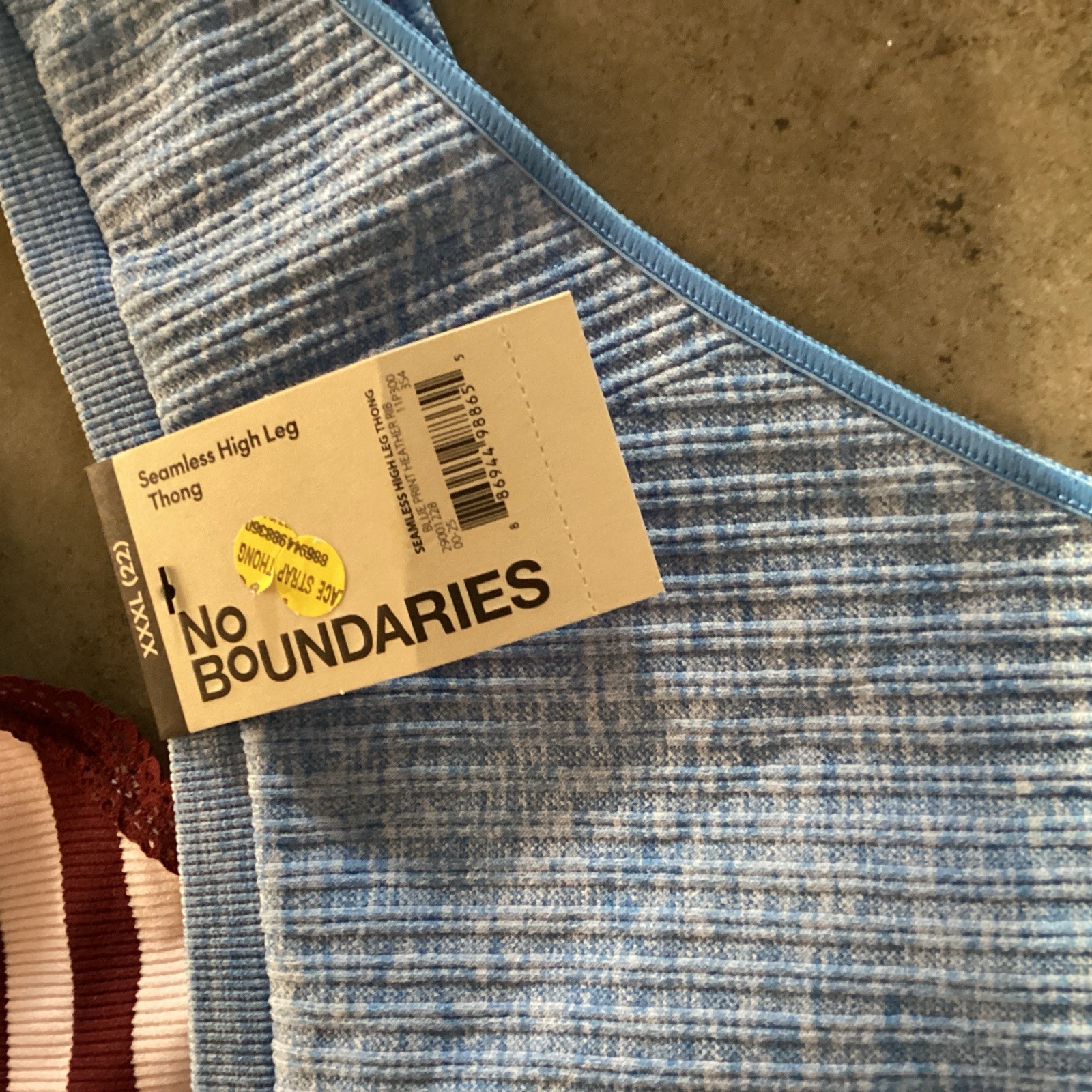 no boundaries 5 Pairs Variety Of seamless thong Panties, 2 High Leg, XXXL (22)