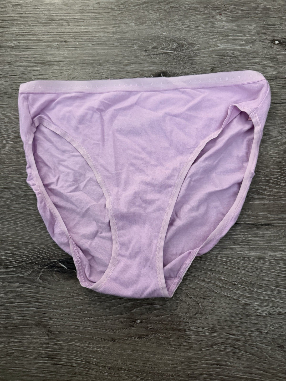 Victoria’s Secret High Leg Brief Logo Panty Medium Lilac Lavender Purple New NWT