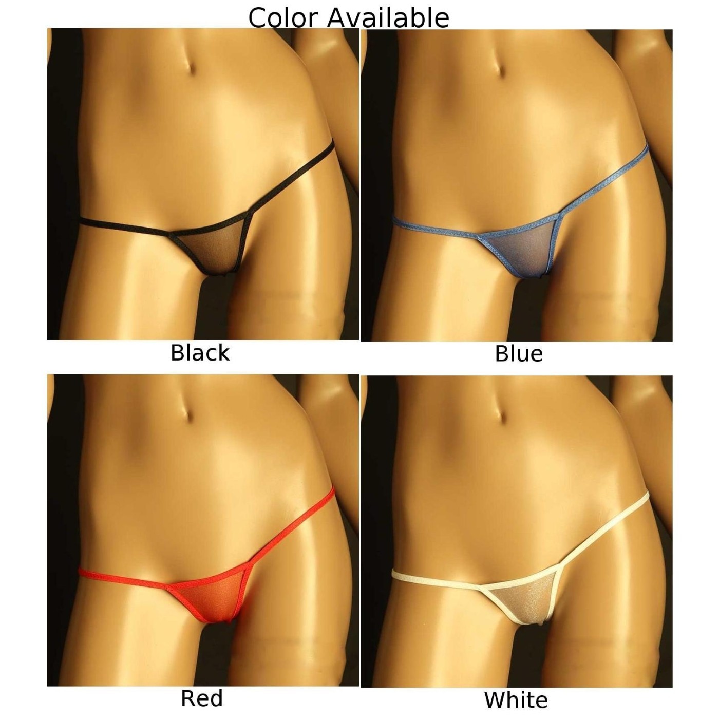 Underpants Panties Breathable Comfortable G-string See Through Low Rise