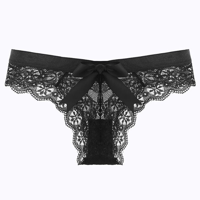 7pcs Lot Sexy Womens Lace Panties Thong G string Bikini Lingerie Bow Underwear