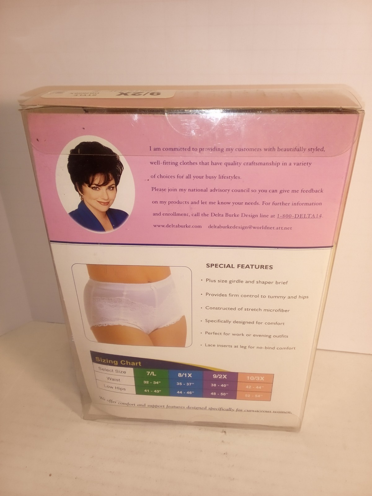 Delta Burke Collection Plus Size Control Brief Two Pack Brand New Size 9/2x