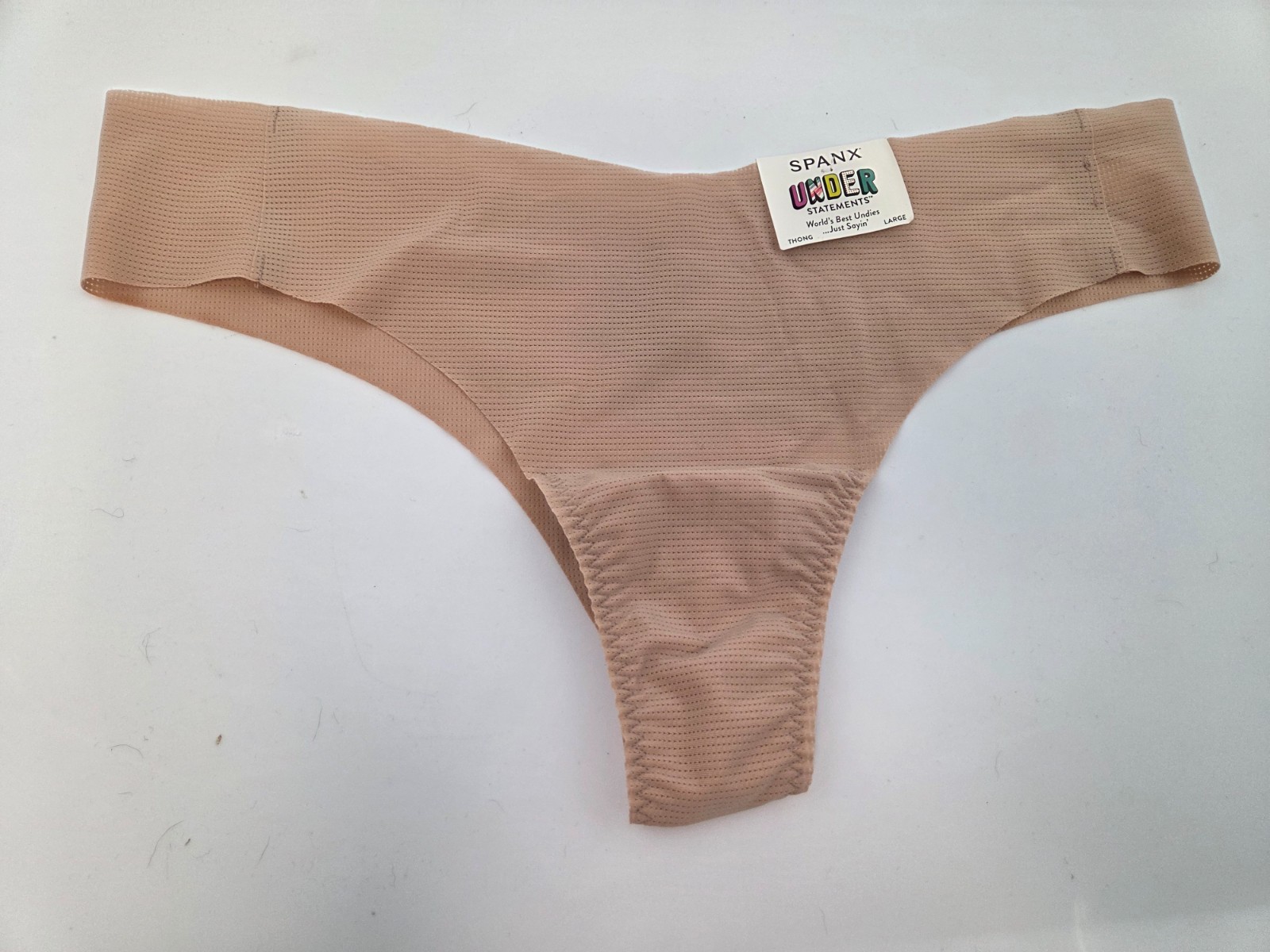 SPANX Under Statements Thong Panty Women’s Large NWT Light As Air