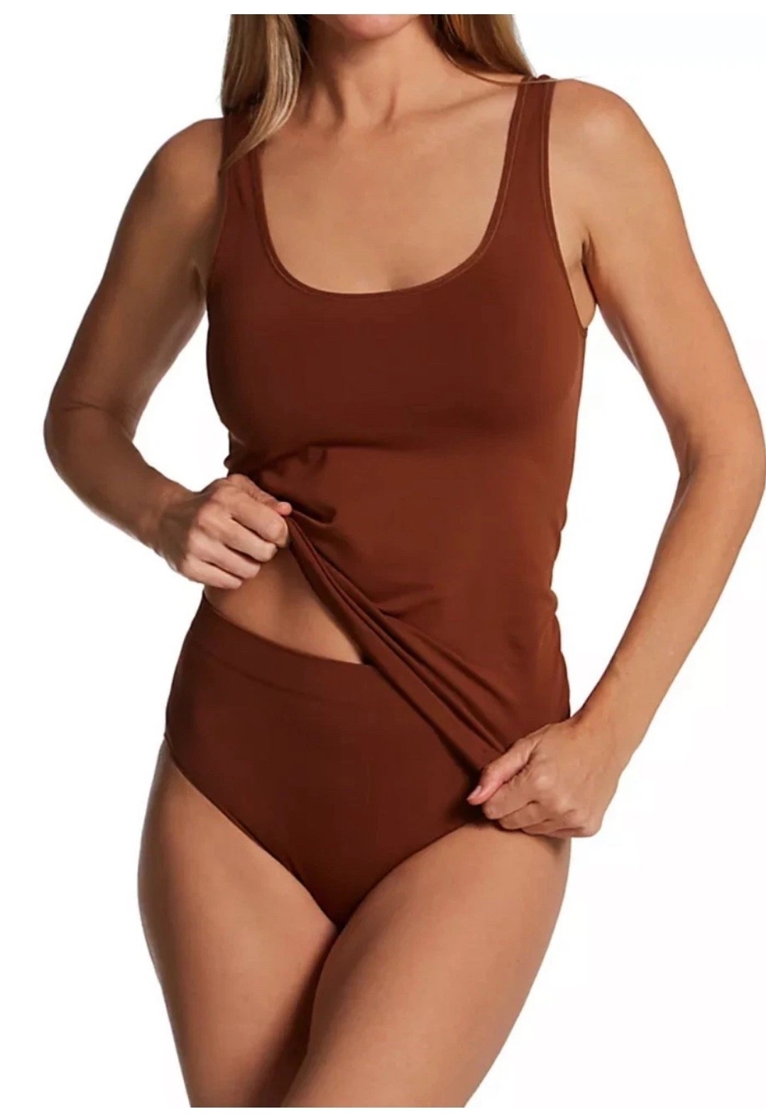 Le Mystere Seamless Comfort Brief Panty Cappuccino Brown XL