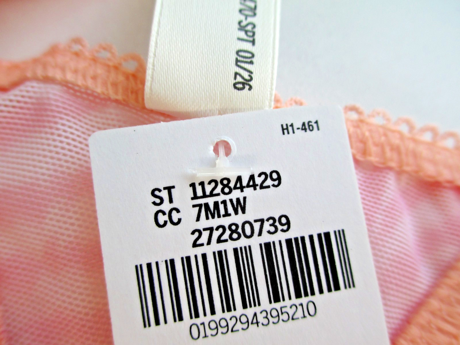 VICTORIA’S SECRET PINK Thong Panty S M L XL Orange Zebra NWT Flutter VS Ruffle