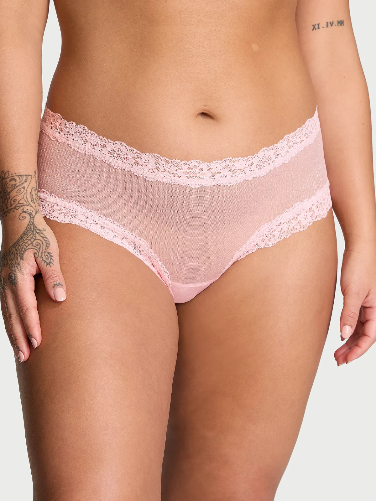 Victoria”s Secret Sequin Mesh Posey Cheeky Panty