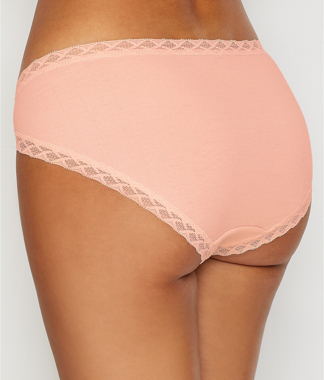 Natori BLISS Sherbert Pink Stretch Cotton French Cut Brief Panty – S