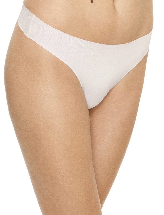 Wacoal White Ribbed Clean-Cut Thong 879259 XL